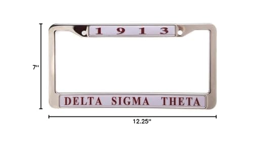 Delta Sigma Theta New Metal License Plate Frame