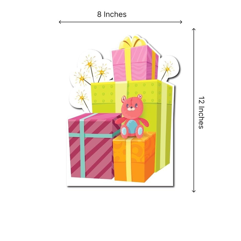 3X Birthday Cake Yard Signs with Stakes - 12x8 Outdoor Birthday Lawn Plastic Sign Decorations - Happy Birthday Decoration Party Supplies - Single-Sided Personalized Birthday Yard Signs for Party Décor