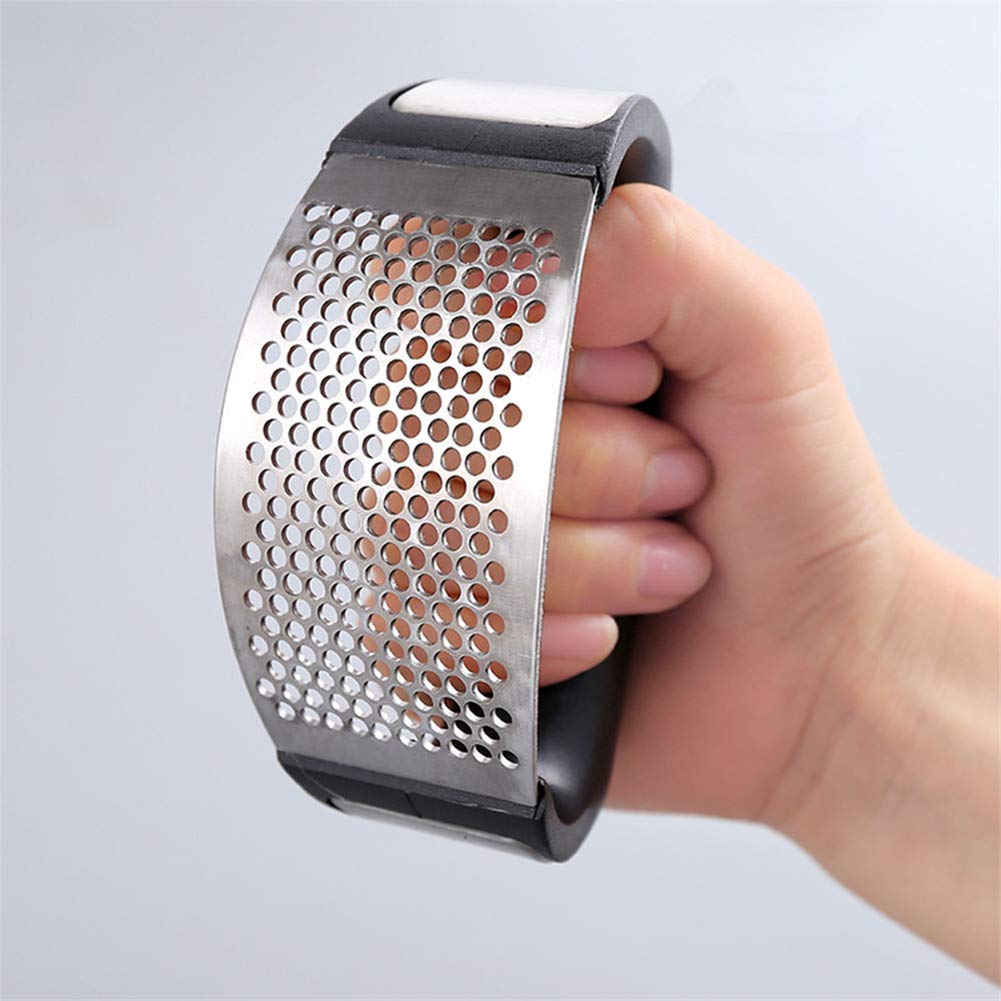 Garlic Press Rocker, Very Durable, has a Curved, Comfortable Handle Design That can be Easily Squeezed Even for People with Weak Grip or Small Hands