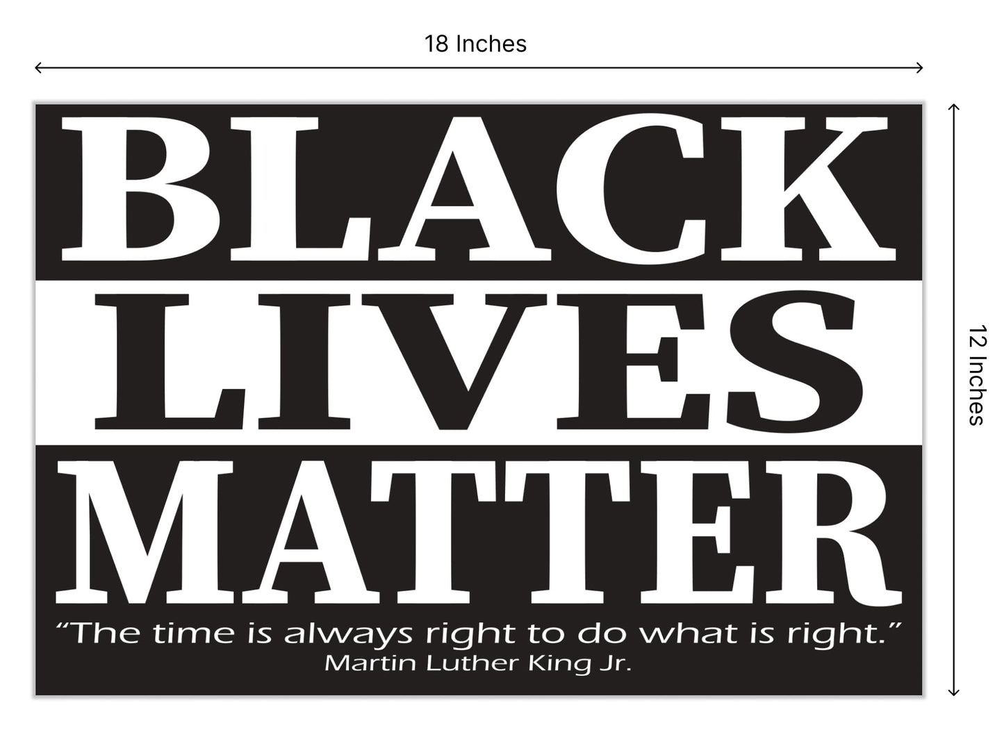 Black Lives Matter Yard Sign - In This House We Believe Yard Double sided Sign 12" x 18" inches - Corrugated Plastic with H Metal Stake - Plastic Protest Signs for Home Décor with Big and Bold Letters