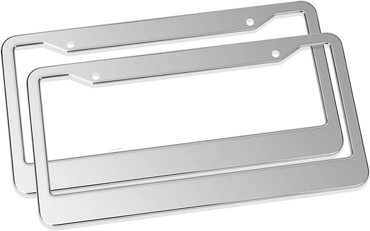 SAFUL Fit Toronto Maple Leafs License Plate Frames 2 Pack, Siliver Leafs License Plate Holder Tag Frames for All Cars,Rust-Proof regular
