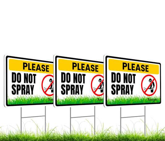 Set of 3 Decorative Sign Thank You with Metal Stakes - 12x8 Inch Plastics Garden Signs Outdoor or Indoor for Lawn Yard - Neighborhood Street Caution Yard Signs - Garden Markers for Outside Lawn