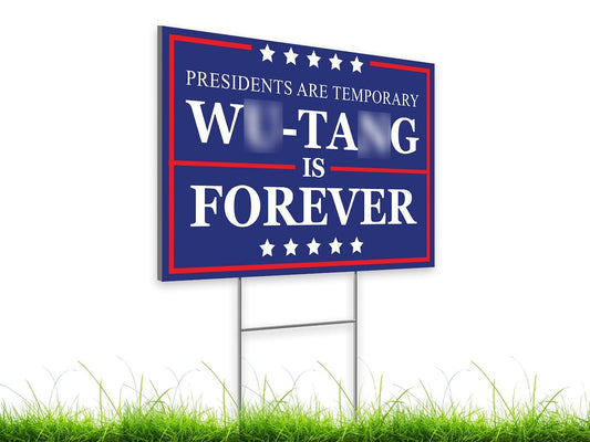 12x17.95 Inches Forever Presidents are Temporary Sign with Metal Stakes - President Plastic Outdoor Yard Signs - American Presidents is Forever - Large Yard Sign Ships Same Day