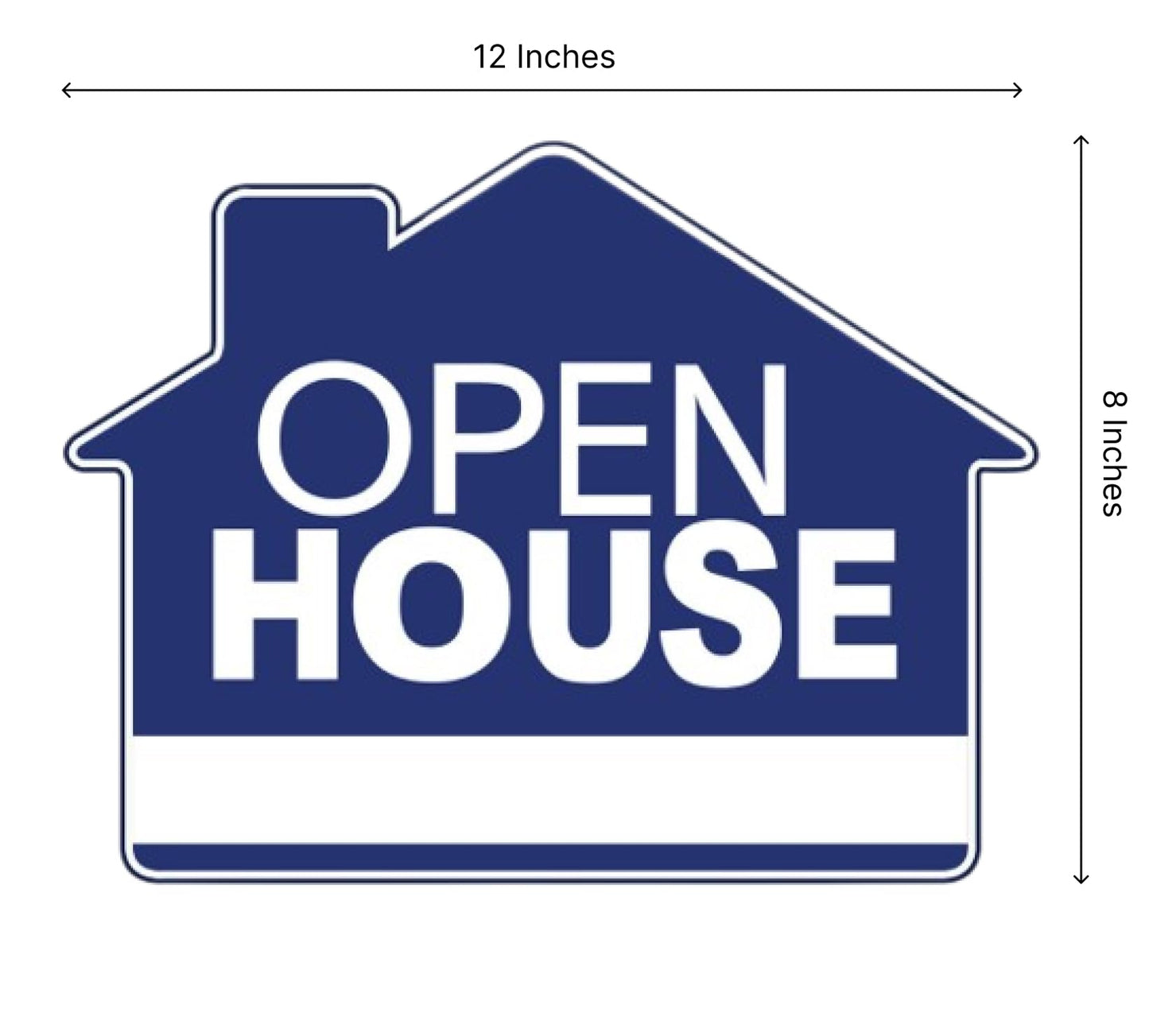 Set of 3 Double Sided Open House Real Estate Signs 12x16 Inch - Realtor Agent Supplies Large Directional Arrows with H-Wire Stakes - Moving Sale