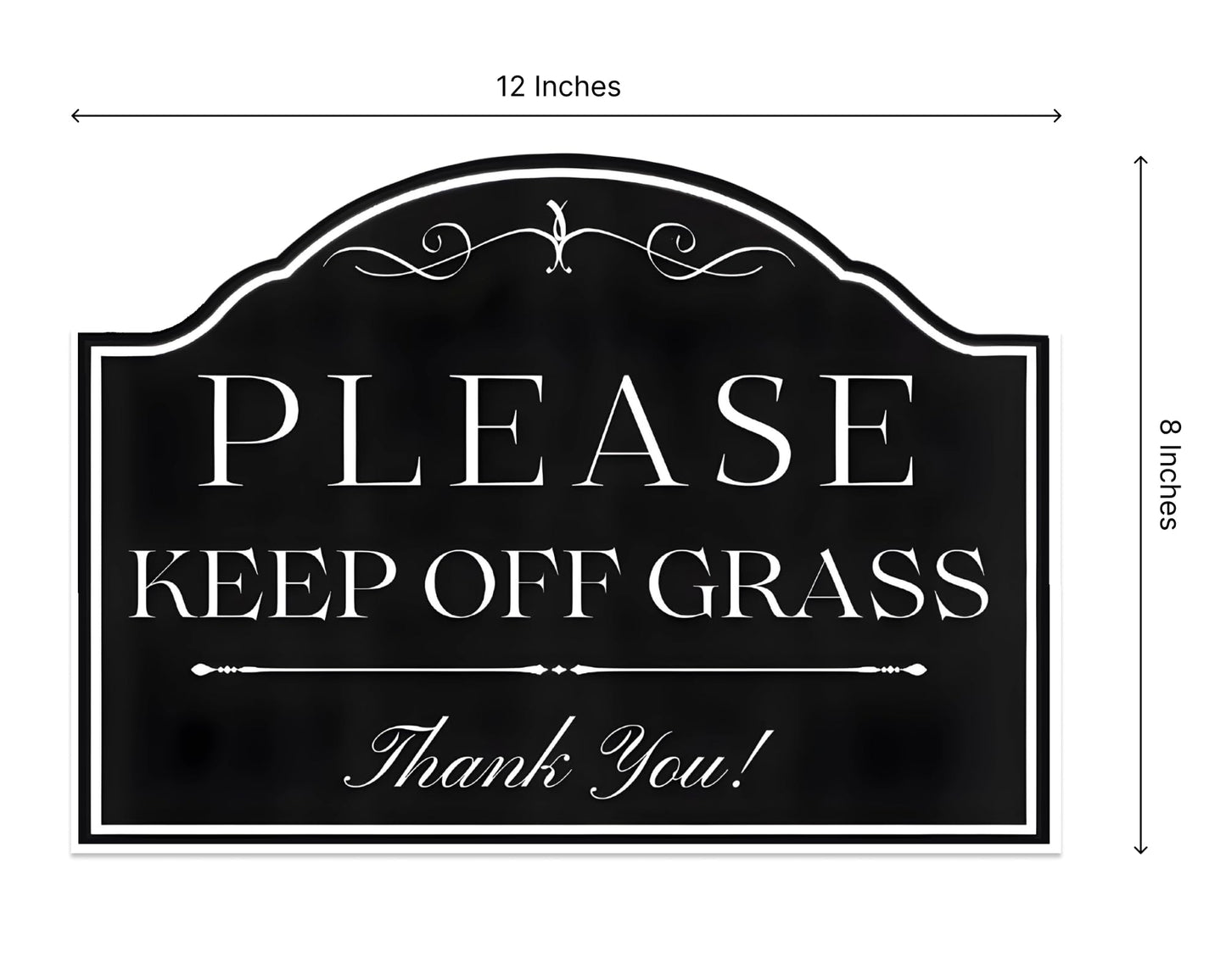 3 Pack 12x8 Inches Please Keep Off Grass, Thank You Sign with Stakes - Double Sided Don't Step On The Grass Signs - Please Keep Dogs Off Grass Sign for Yard - Plastic Security Stay Off My Grass