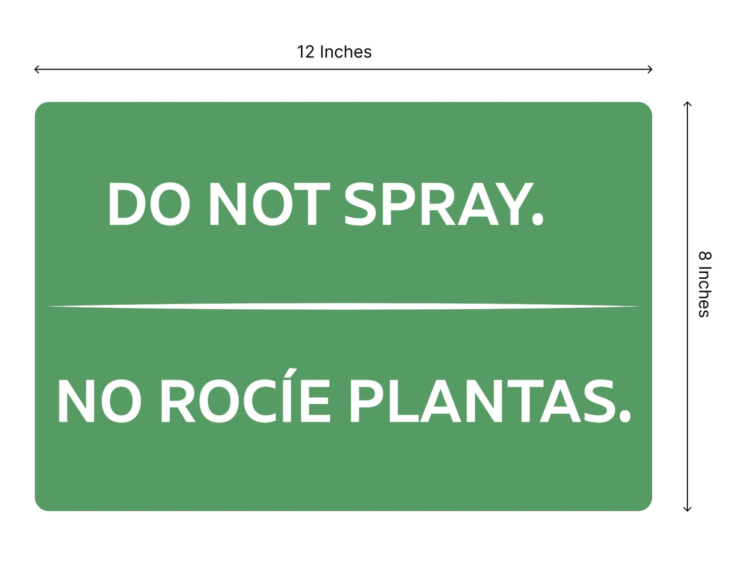 3 Pack 12x8 Inches Green Do Not Spray Plastic Sign with H-Metal Stakes - Please Stay Off My Grass Yard Sign - Neighborhood Street Caution Yard Signs - Double Sided Do No Spray Signs for Outdoor