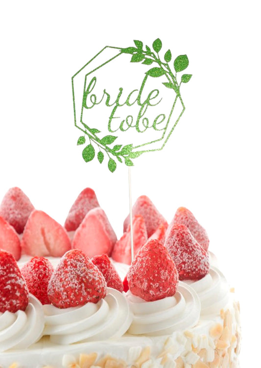 5.9x6.3 Inch Bride to Be Paper Cake Topper - Bridal Shower Party Decor - Silver Wedding Cake Decoration Supplies - Wedding Engagement Party Cake Decorations Supplies - Bridals Shower Cake Toppers