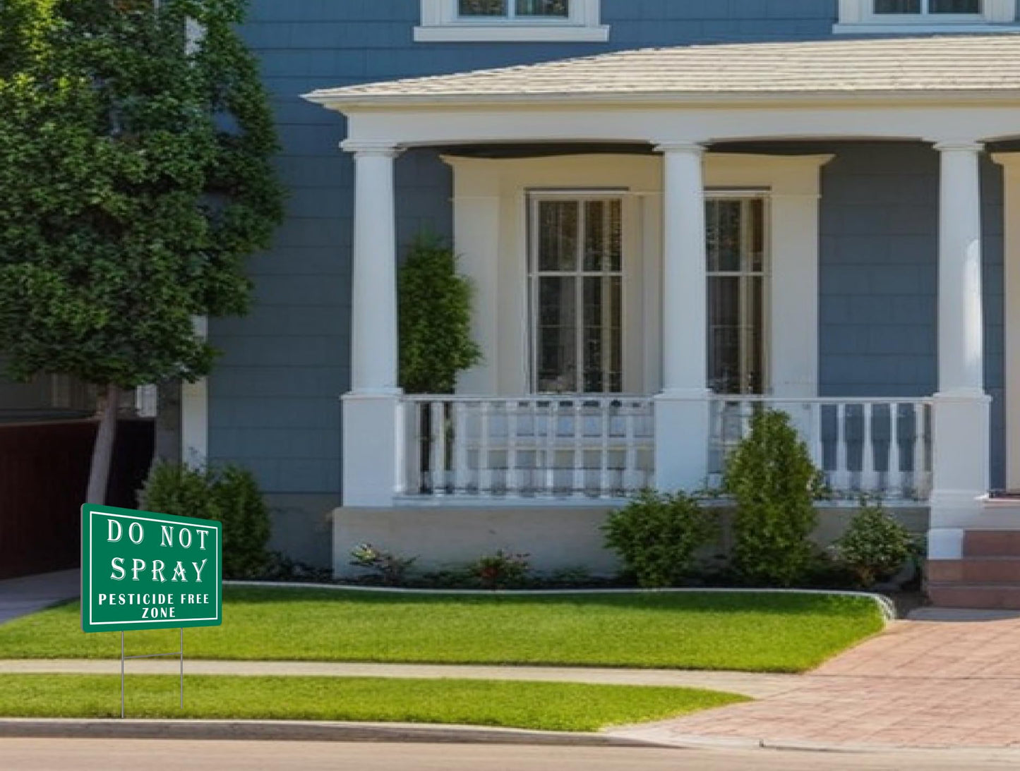 3 Pack 12x8 Inches Do Not Spray Sign with Metal Stakes - Plastics Garden Mow Signs for Outdoor and Indoor - Plant Double Sided Neighborhood Street Caution Yard Signs - Warning Caution Not Spray Sign