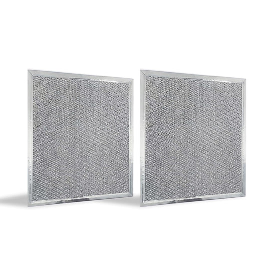 Set of 2 Aluminum Range Hood Filter 8 1/4” x 10” - Grease Filters for Range Hood - Camper Range Metal Tiny House - Hood Stove Vent Filter or Kitchen Exhaust Fan Cover - Replacement Parts Oven Filter