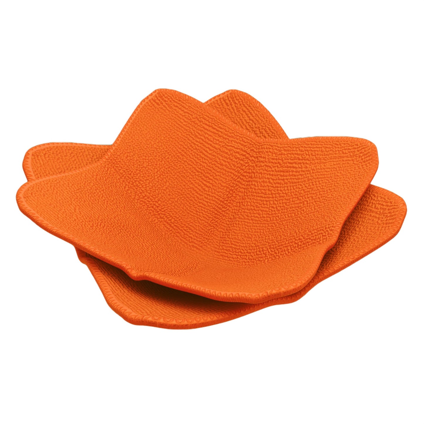 Set of 2 Orange Microwave Bowl Cloth Hot Pads Pot - Good Kitchen Accessories Bowl Holder to Protect Your Hands from Hot Dishes and Heating Soup - Microwave Bowls That Don't Get Hot for Polyester Plate