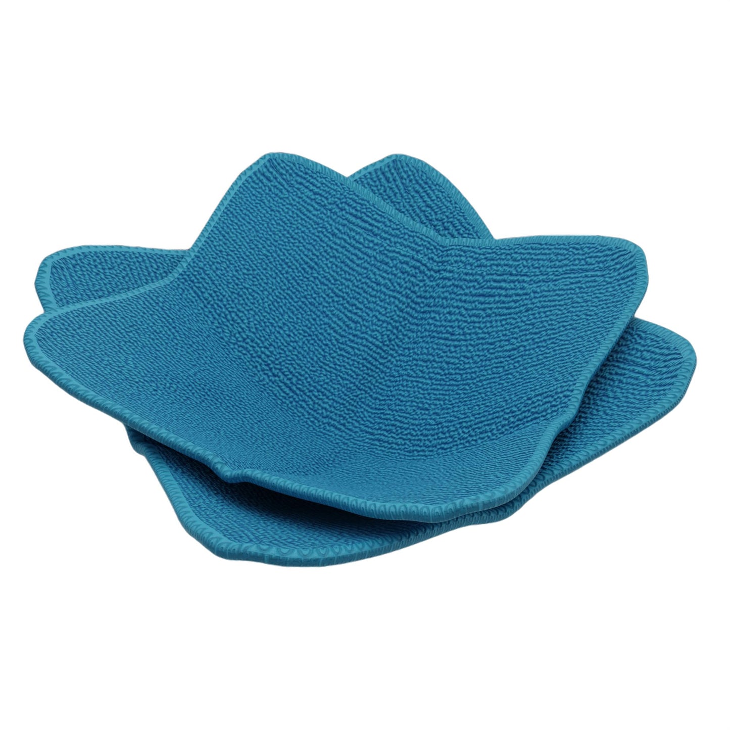 Set of 2 Light Blue Microwave Bowl Cloth - Home Kitchen Plate Hot Pads Pot for Microwaveable - Multipurpose Hots Heat Proof Plate Holder Pots Holders for Bowls - Good Kitchen Accessories, Gadgets