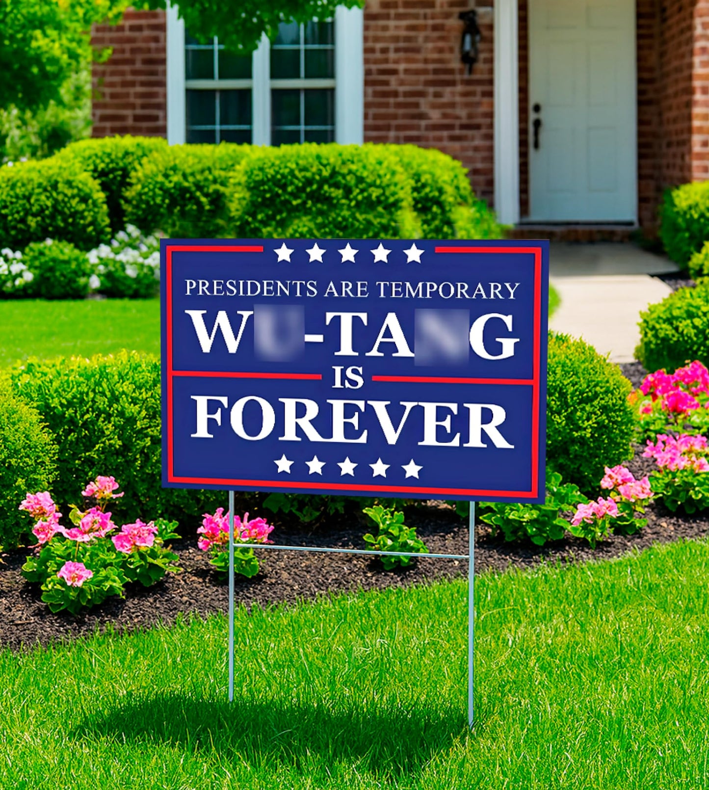 12x17.95 Inches Forever Presidents are Temporary Sign with Metal Stakes - President Plastic Outdoor Yard Signs - American Presidents is Forever - Large Yard Double Sided Sign Ships Same Day